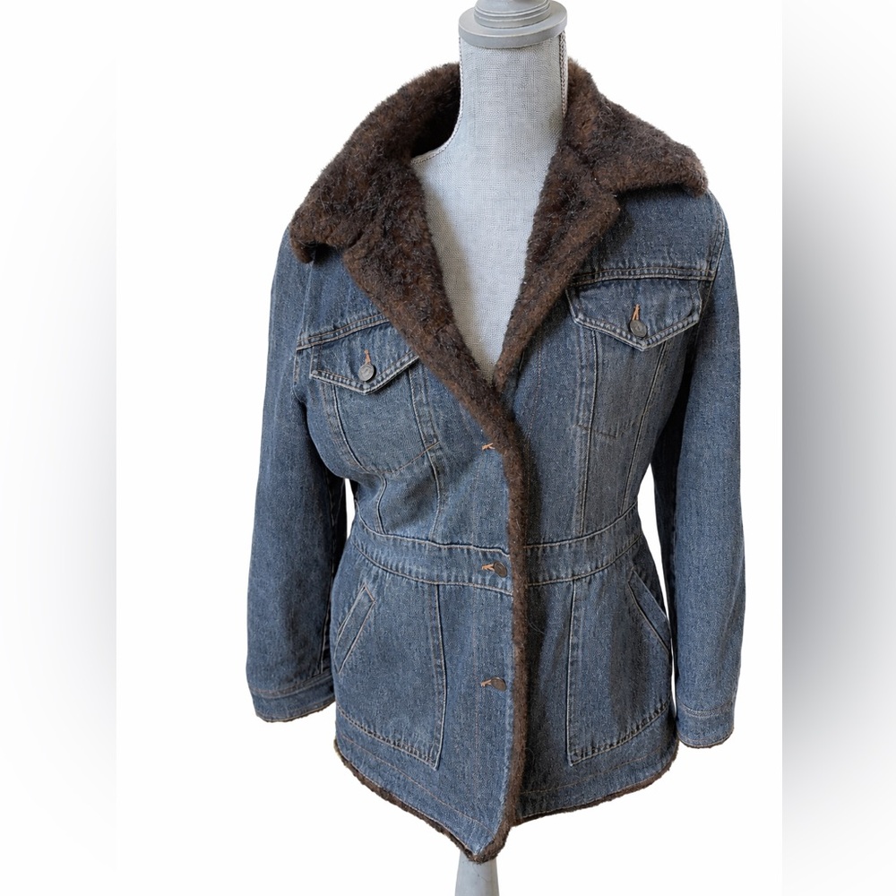 Marvin Richards Faux Fur Lined Denim Jacket Women’s M